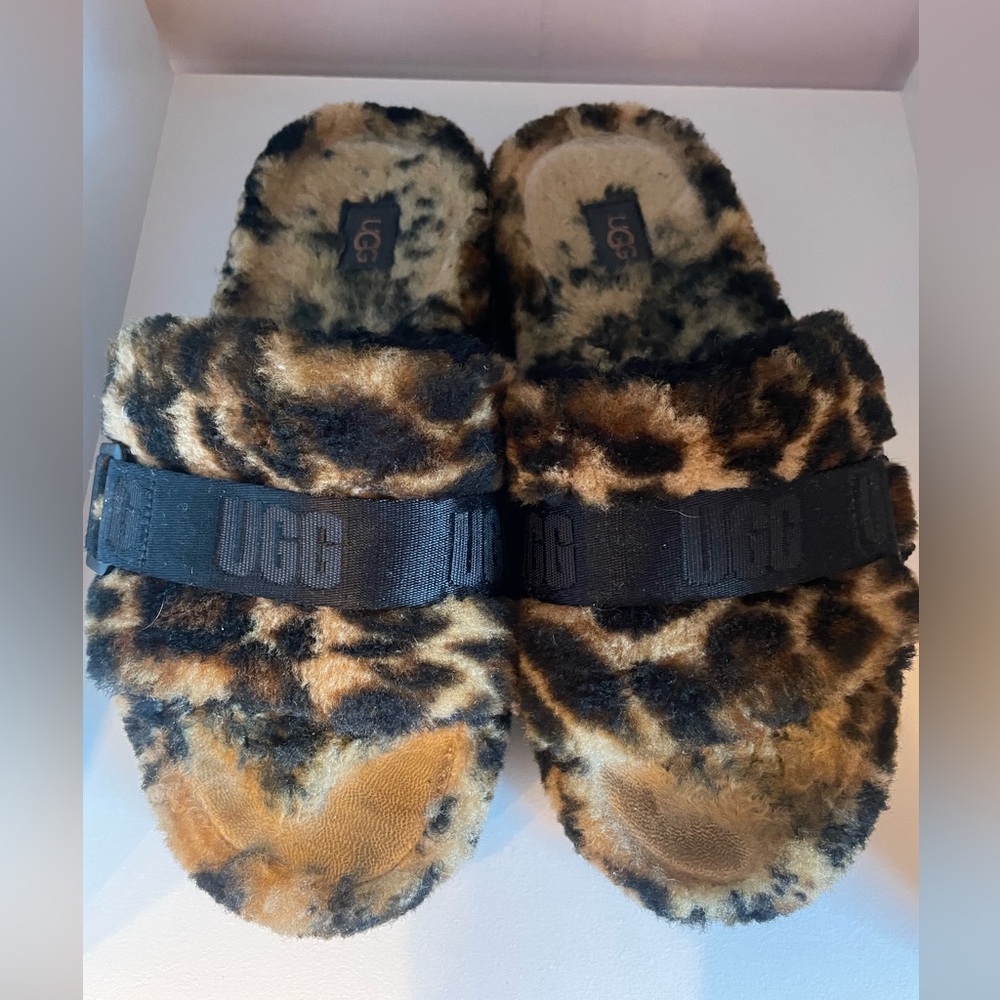 Gug Ugg Platform Slipper/ Slides In Cheetah Print - image 2